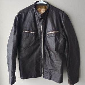Vintage Excelled leather jacket brown mens
